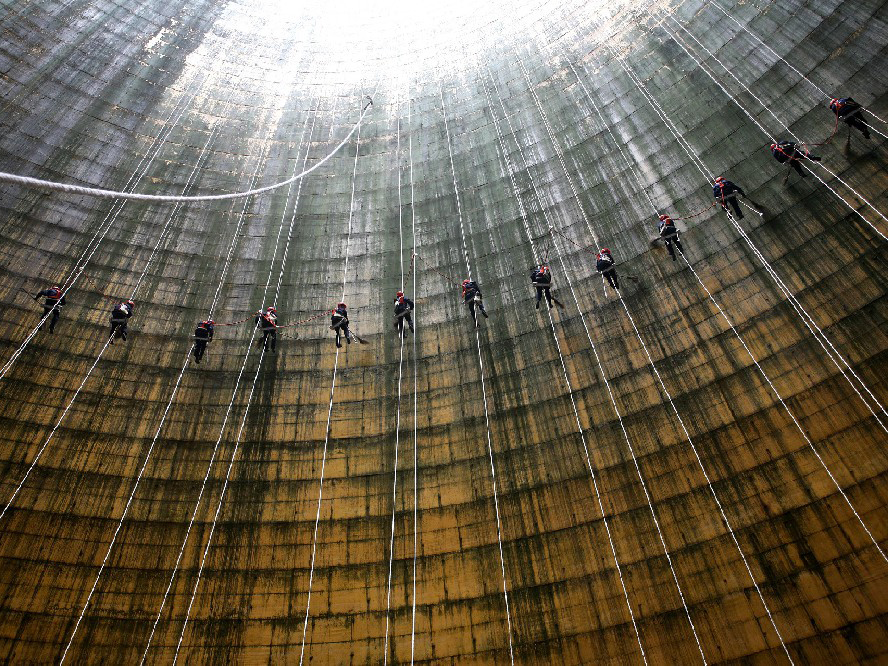 冷却塔内壁清理